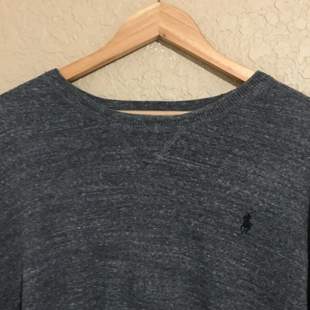 Polo Ralph Lauren Men's XL Gray Sweater Pullover Knit